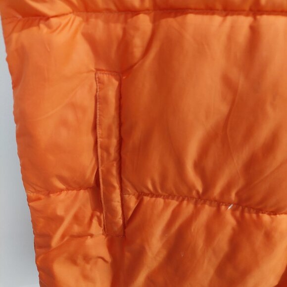 Ralph Lauren Polo Jeans Co Down Vest Boys Sz XL 20 Orange Duck Down - Picture 5 of 12
